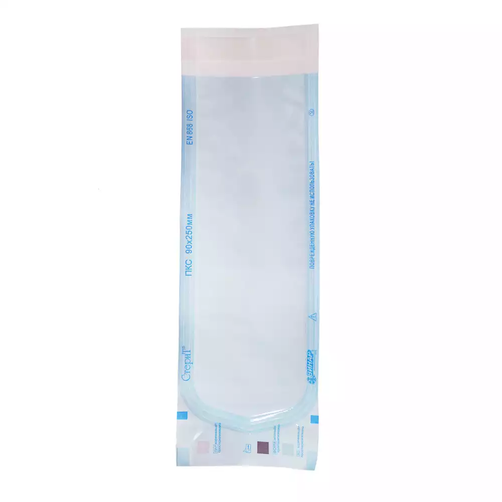 Пакет СтериТ, размер 90*250мм, комбинированный, самоклеющийся, упаковка 100шт