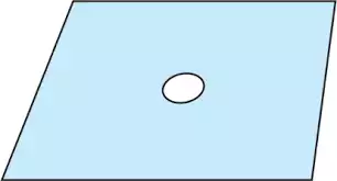 Простыня 60*50см, материал СМС 42г/м2 с отверстием 7см, адгезивный край, стерильная, голубая