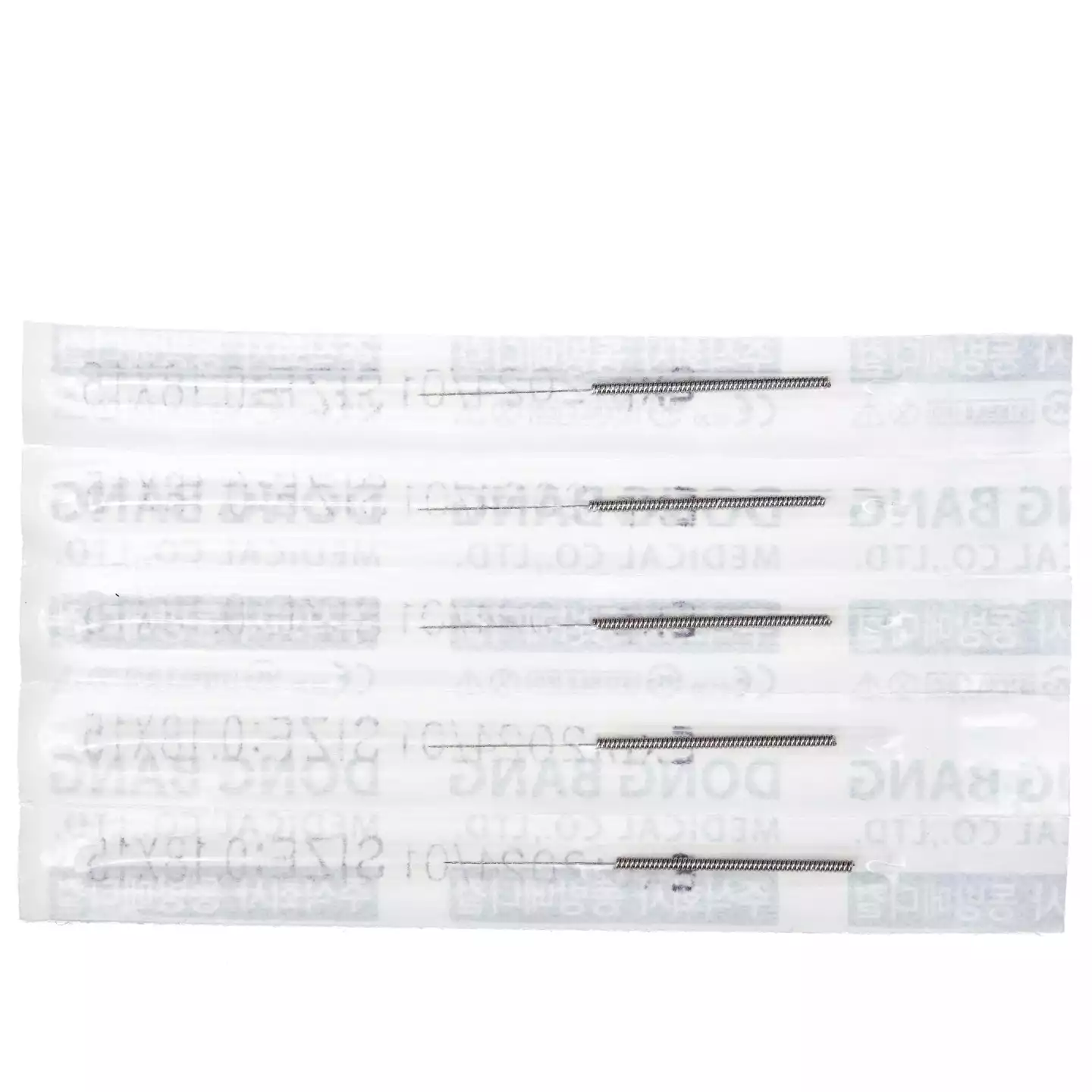 Игла акупунктурная стальная DB102, размер 0,18х15мм, без направителя, 10шт - стерильный блистер, упаковка 100шт