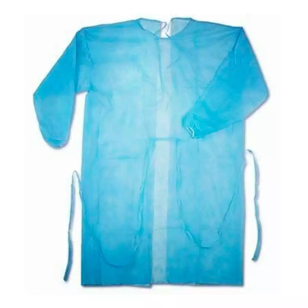 Халат хирургический ЕВРО, длина 140см, материал СМС 25г/м2, размер 56-58, рукав на резинке, стерильный