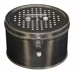 Бикс медицинский (Коробка стерилизационная), круглый, с фильтрами КФ-6, объем 6,0л