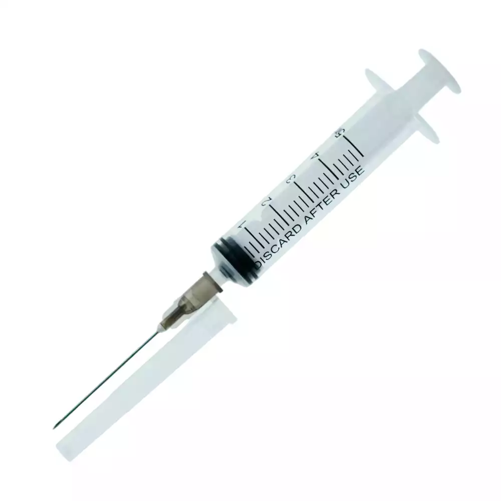 Шприц 5,0 мл, 3-х компонентный, игла 22G*1 1/2 (0,7х38мм), стерильный